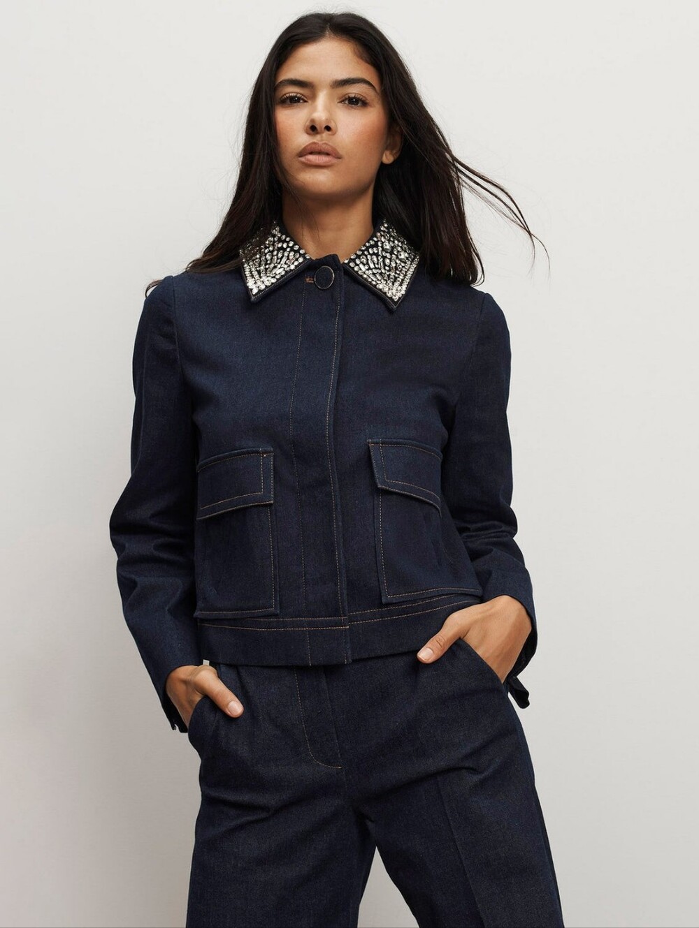 Veronica Beard Barrington Denim Jacket